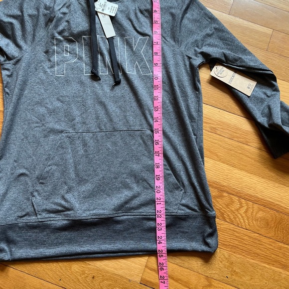 PINK gray technical hooded pullover - Picture 7 of 9